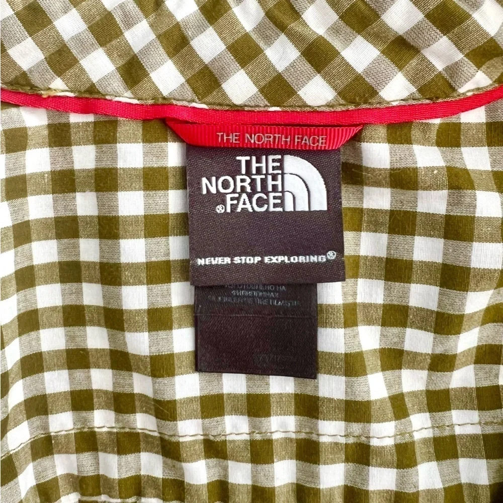 The North Face Men's Green Checkered Shirt Button Down Size Small